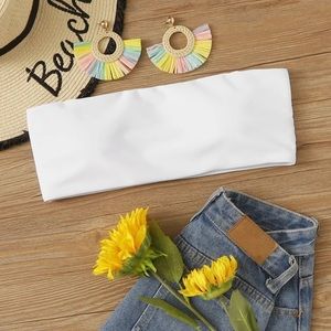 Plain Bandeau Bikini Top